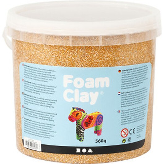 Foam ClayÂ® , metallic, guld, 560g/ 1 hink