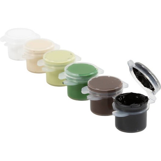 Plus Color-Hobbyfärg, natur, 6x5 ml/ 1 förp.
