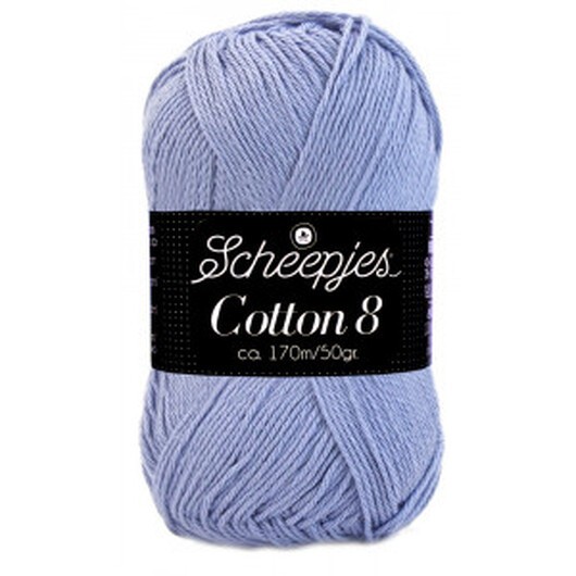 Scheepjes Cotton 8 Garn Unicolor 651 Lavendel