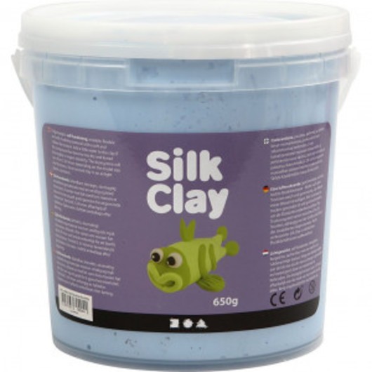 Silk ClayÂ®, neonblå, 650 g/ 1 hink