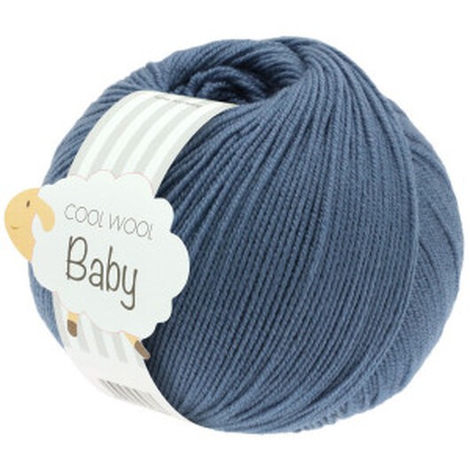 Lana Grossa Cool Wool Baby Garn 263 Puderblå