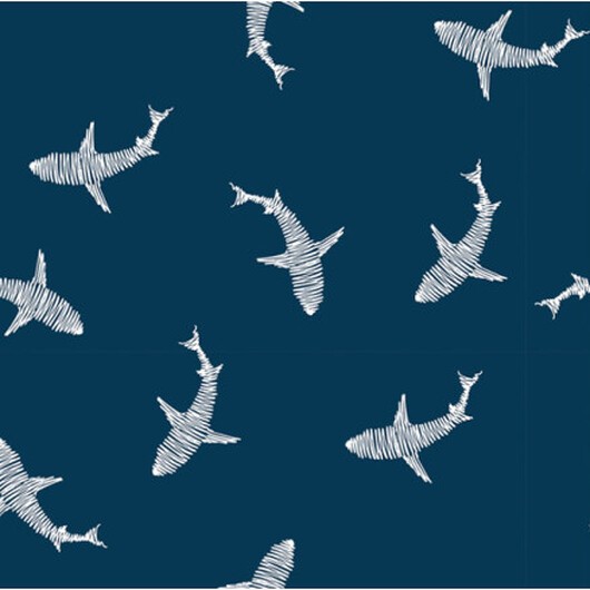 Bomullsjersey Print Tyg 150 cm 008 Hajar - 50cm