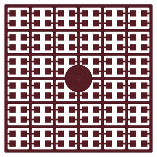 Pixelhobby Midi Pärlor 340 Extra mörk Granat 2x2mm - 140 pixels