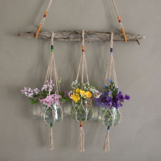 DIY Hanging Pots av Rito Krea - Hängvaser Knytmönster