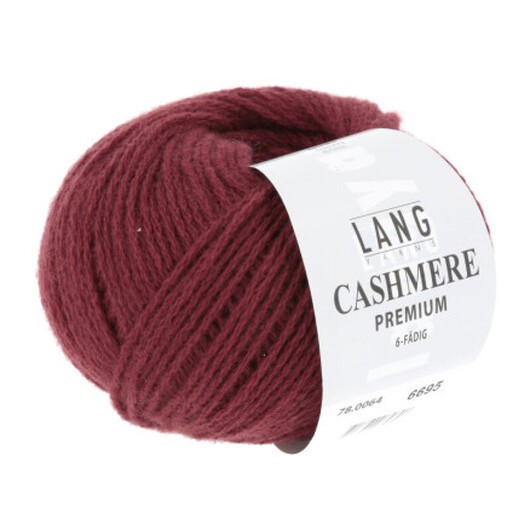 Lang Yarns Premium Garn Kashmir 64 Bordeaux Melange