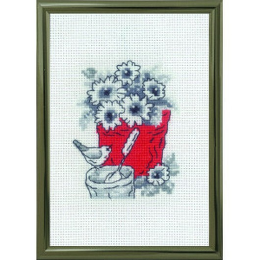 Permin Broderikit Burk 10x15cm