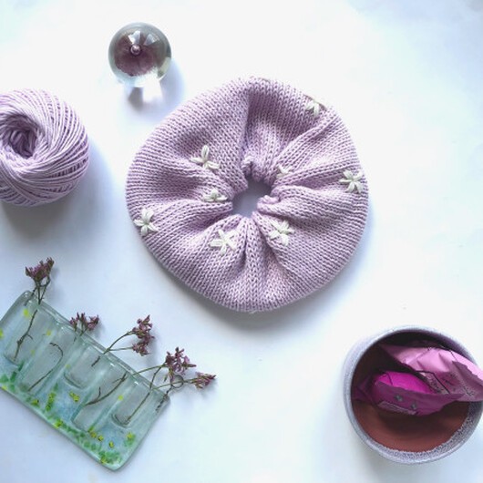 Summer Scrunchie by Rito Krea - Stickmönster Scrunchie