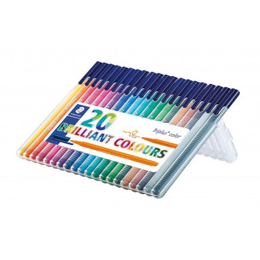 Staedtler Triplus Color Tuschpennor Ass. färger 1mm - 20 st.