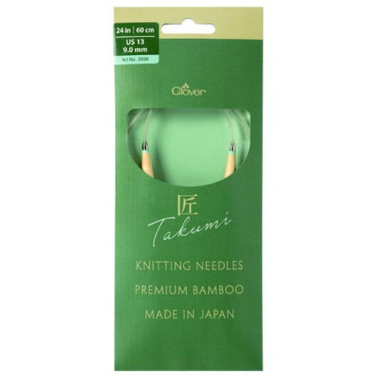 Clover Takumi Pro Bambu Rundstickor med kullager 60cm 9,0mm
