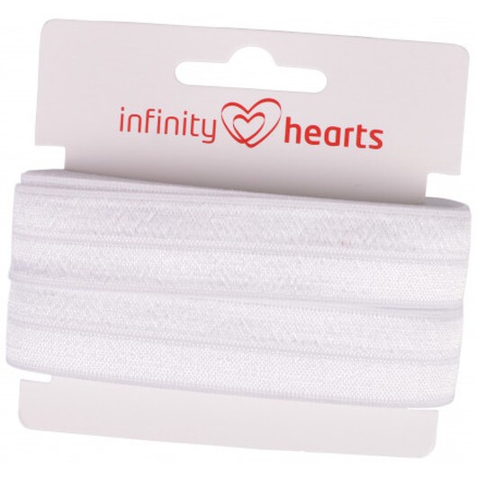 Infinity Hearts Vikresår 20mm 029 Vit - 5m