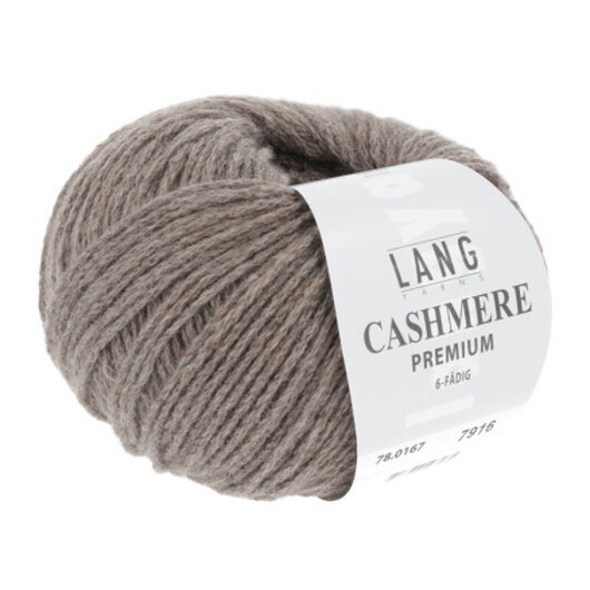 Lang Yarns Kashmir Premium Garn 167 Ljus Brun Melange