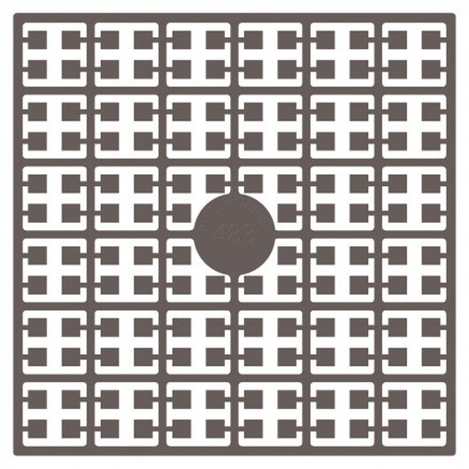 Pixelhobby Midi Pärlor 483 Mörk Mocka 2x2mm - 140 pixels