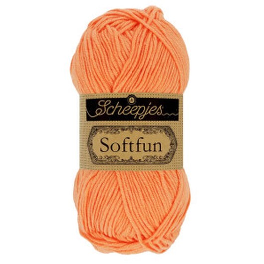 Scheepjes Softfun Garn Unicolor 2652 Cantaloupe