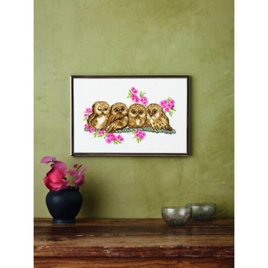 Permin Broderikit Sparvuggla 30x20cm