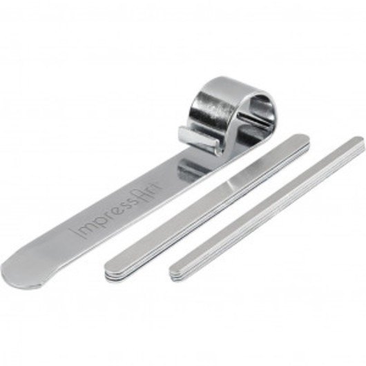 Böjverktyg och metallband till armband, L: 15 cm, B: 10 mm, 1 set, alu