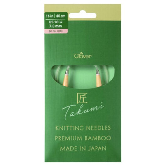 Clover Takumi Pro Bambu Rundstickor med kullager 40cm 7,0mm