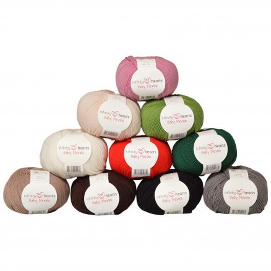 Infinity Hearts Baby Merino Garnpaket 01 Jul - 10 st