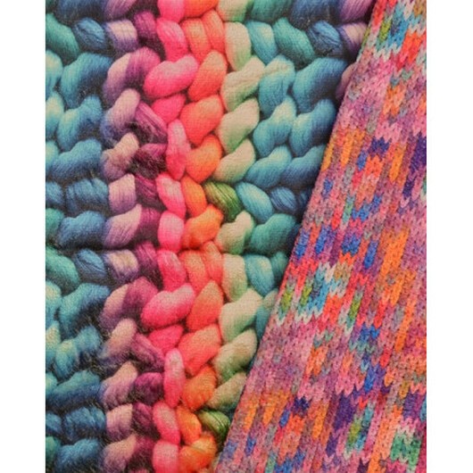 Päls (fusk) Tyg 150cm 2117 - Flerfärgad