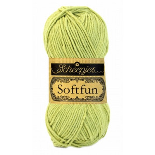 Scheepjes Softfun Garn Unicolor 2531 Oliv