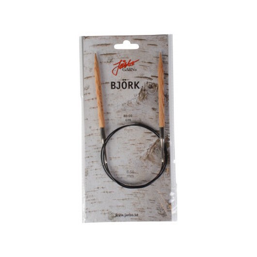 Järbo Björk Rundstickor Björk 80cm 6,50mm / 31.5in US10Â½