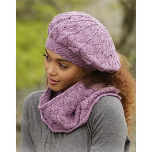 Myra by DROPS Design - Basker og Halsvärmare Stick-mönster strl. S/M - L/XL