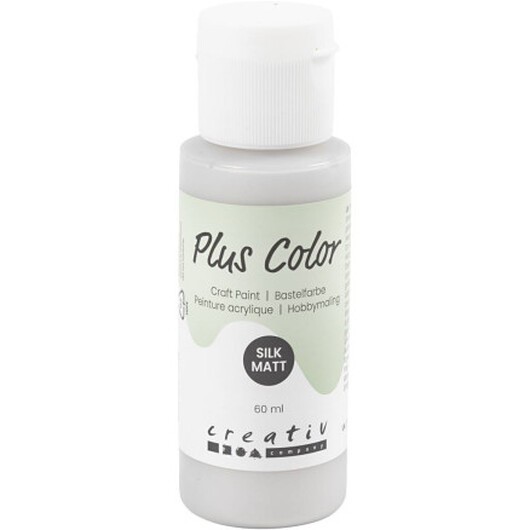 Plus Color Hobbyfärg, silver, 60 ml/ 1 flaska