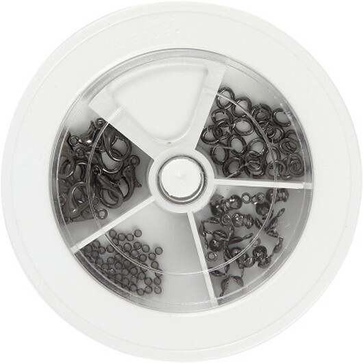 Startset smycken, mörkmetallicgrå, 1 set