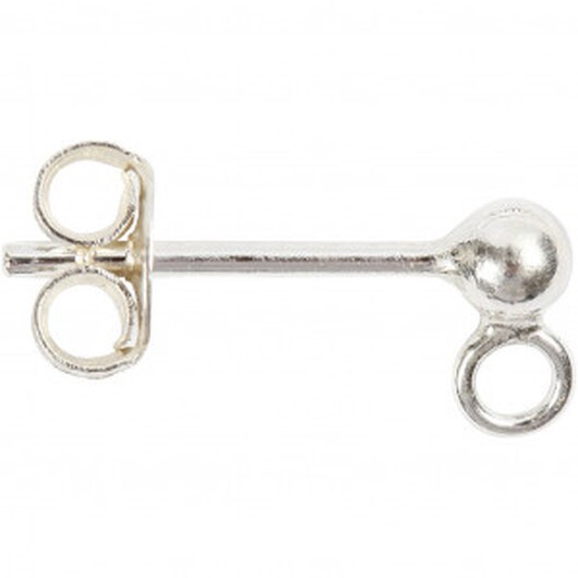 Ãronstift, L: 13 mm, 10 st., sterlingsilver