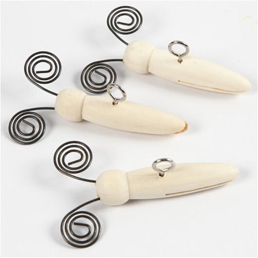 Fjärilskropp, L: 5,5 cm, diam. 15 mm, 5 st / 1 frp.