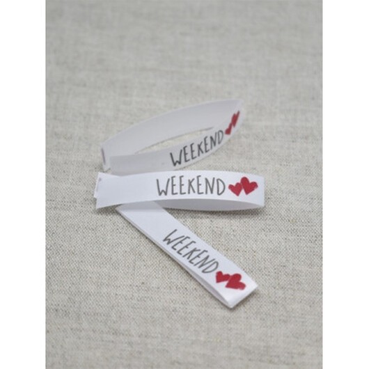 Label Weekend Vit - 5 st.