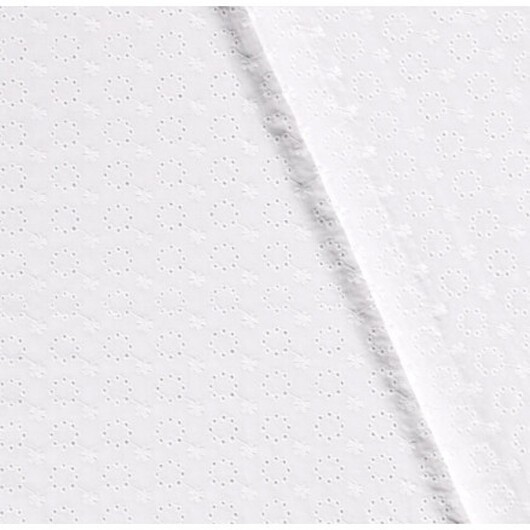 Broderi Anglaise 135cm 050 Vit Design 1 - 50cm