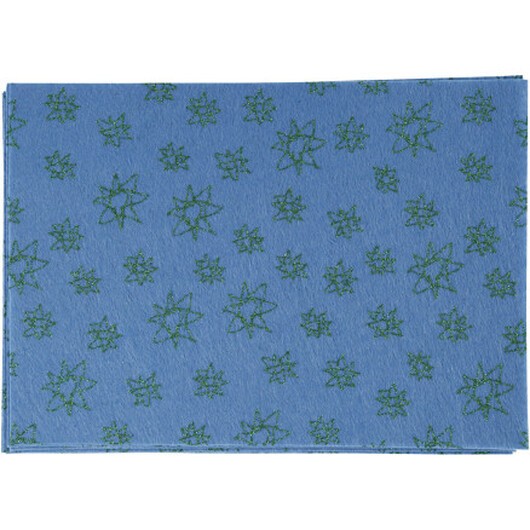 Hobbyfilt, A4, ark 210x297 mm, tjocklek 1,5-2 mm, blå, 10 ark/ 1 förp.