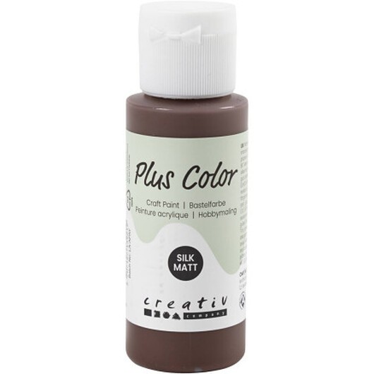 Plus Color Hobbyfärg, chocolate, 60 ml/ 1 flaska