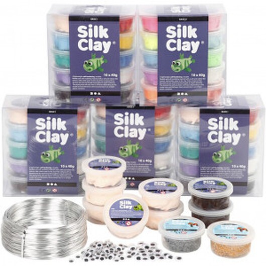 Klassuppsättning till figurer med Silk ClayÂ®, 1 set