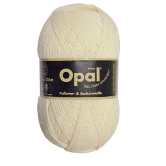 Opal Uni 4-trådigt Garn Unicolor 3081 Natur