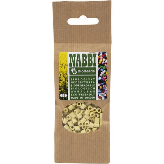 NABBI BioBeads, stl. 5x5 mm, Hålstl. 2,5 mm, medium, salmon (051), 1000 st./ 1 förp.
