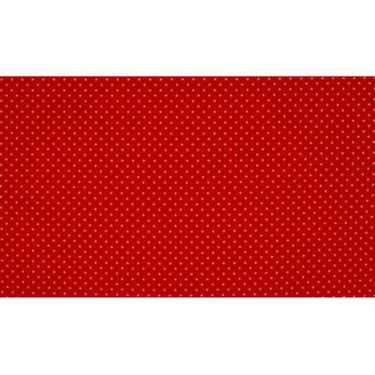 Minimals Bomullspoplin Tyg Print 415 Small Dot Red 145cm - 50cm