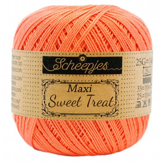 Scheepjes Maxi Sweet Treat Garn Unicolor 410 Rich Coral