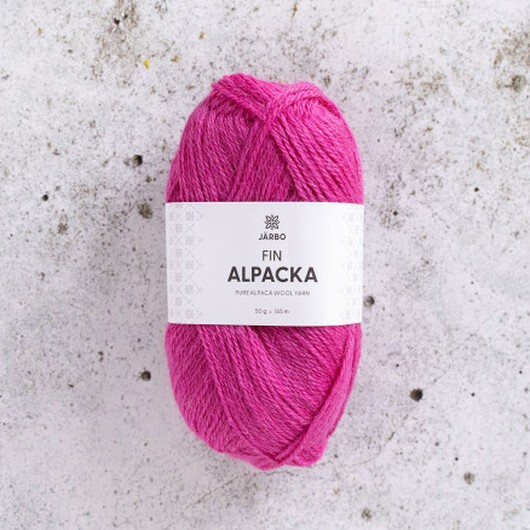 Järbo Fin Alpaca Garn 172 Rosa Rädisa