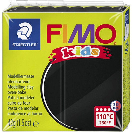 FIMOÂ® Kids Clay, svart, 42 g/ 1 förp.