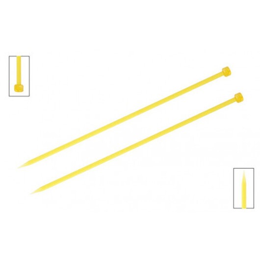 KnitPro Trendz Stickor / Jumper stickor Akryl 25cm 6.00mm / 9.8in US10 Gul