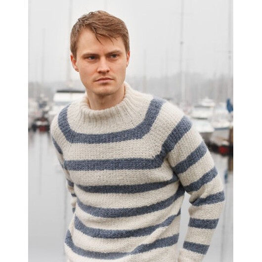 Sjøbris by DROPS Design - Blus Stickmönster storlek S-XXXL