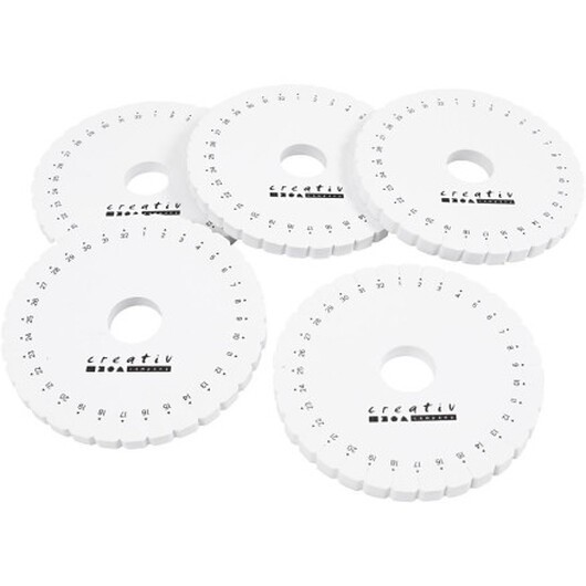 Kumihimoplatta för Flätning, Dia. 12 cm, 5 st./ 1 förp.