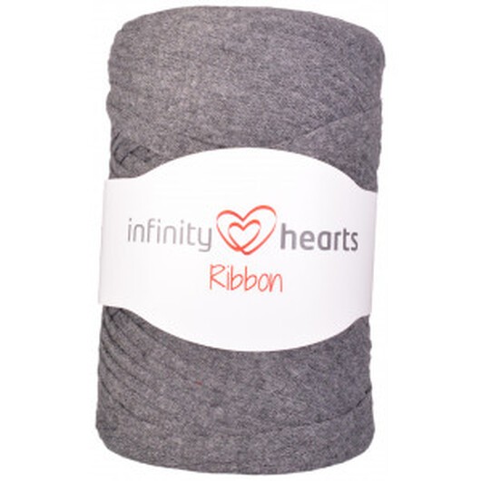 Â Infinity Hearts Ribbon Trikågarn 06 Mörkgrå