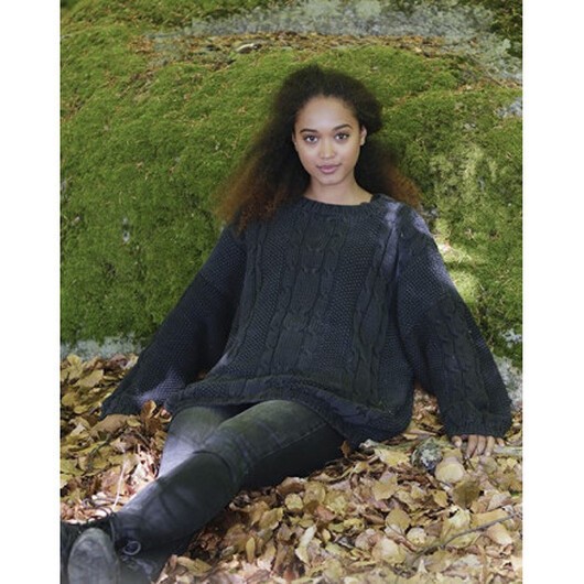 Douce Nuit by DROPS Design - Tröja Stickmönster strl. S - XXXL