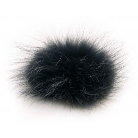 Pompon Pälstofs Mård Koks 11-14 cm