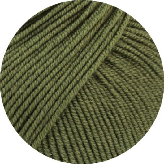 Lana Grossa Cool Wool Seta Garn 06 Mossgrön