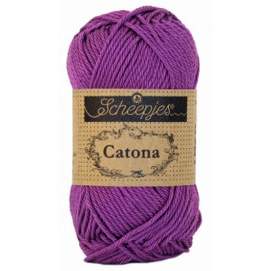 Scheepjes Catona Garn Unicolor 282 Ultra Violet