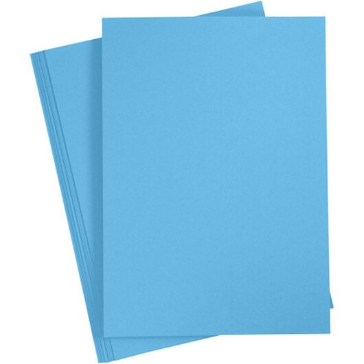 Kartongpapper, A4, ark 210x297 mm, 180 g, blå, 20 ark/ 1 förp.