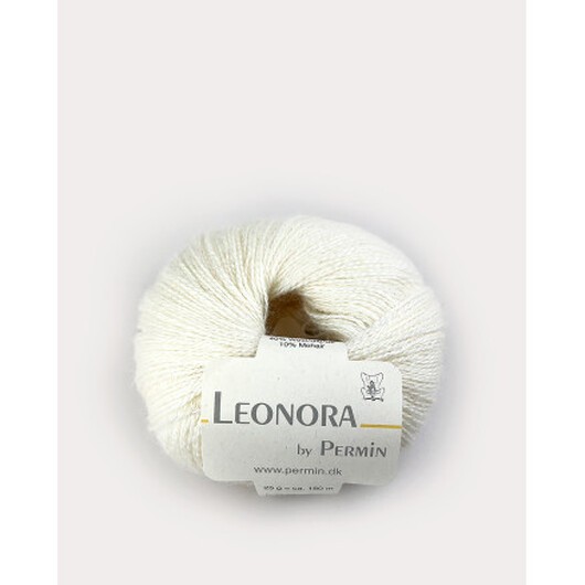 Permin Leonora Garn 20 Råvit